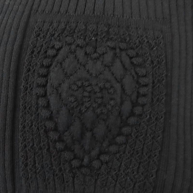 Chanel Cotton Here Mark Sleeveless Knit Top Black 42 Hat