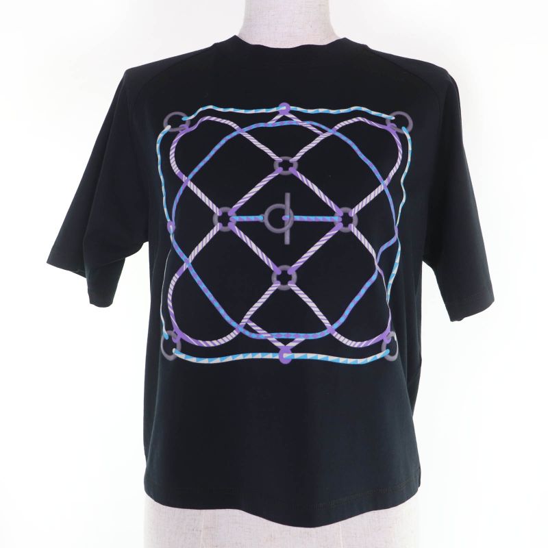 Hermes Workman Female Figure Artistqve Short Sleevetshirt Black