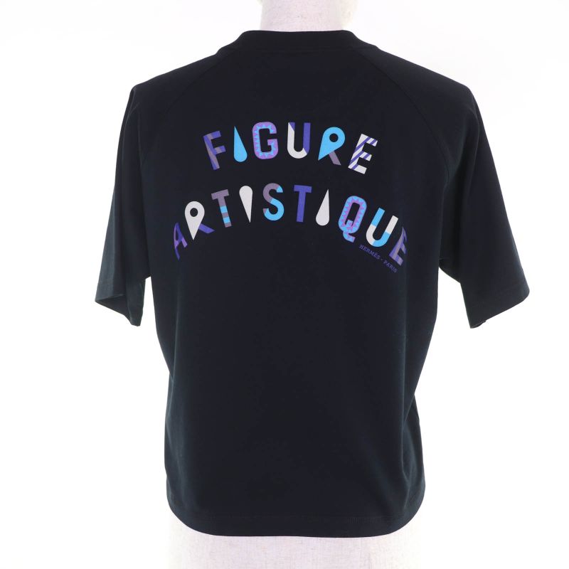 Hermes Workman Female Figure Artistqve Short Sleevetshirt Black