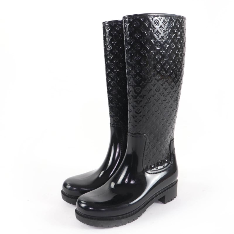 Louis Vuitton Splash in Monogram Inboots Boots Black 37 Heel