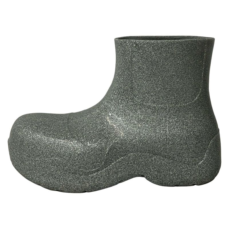 Bottega Veneta Rain Boots 39 Gray Short Length Paddle Ankle