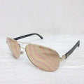 Chanel Sunglasses T6 Side CC Logo Quilted Metal Frame Gold