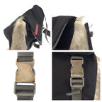 Prada Sports Tessuto Black Nylon Fur LN Belt Bag Waist Pouch