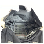 Prada Sports Tessuto Black Nylon Fur LN Belt Bag Waist Pouch