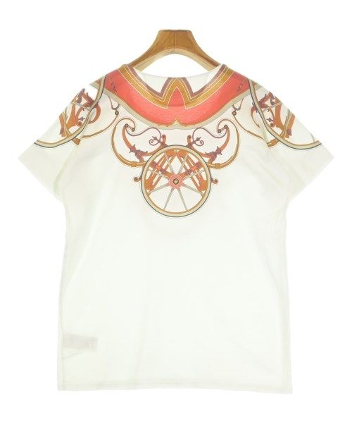 Hermes T-Shirt Cotton White Red Beige