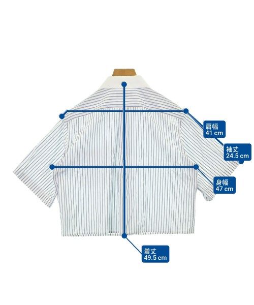 Celine Casual Shirt Cotton White Blue