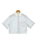 Celine Casual Shirt Cotton White Blue
