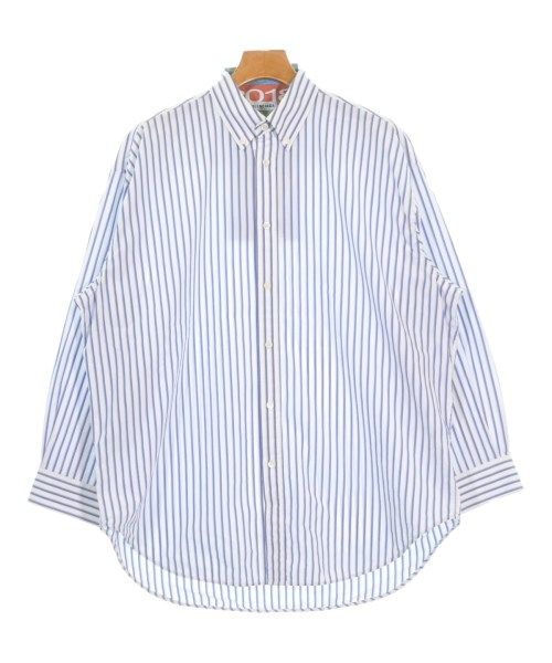 Balenciaga Casual Shirt Cotton White Blue