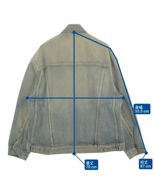 Balenciaga Denim Jacket Cotton Blue