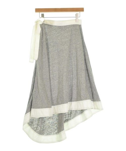 Loewe Knee Length Skirt Grayx White