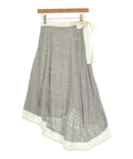 Loewe Knee Length Skirt Grayx White