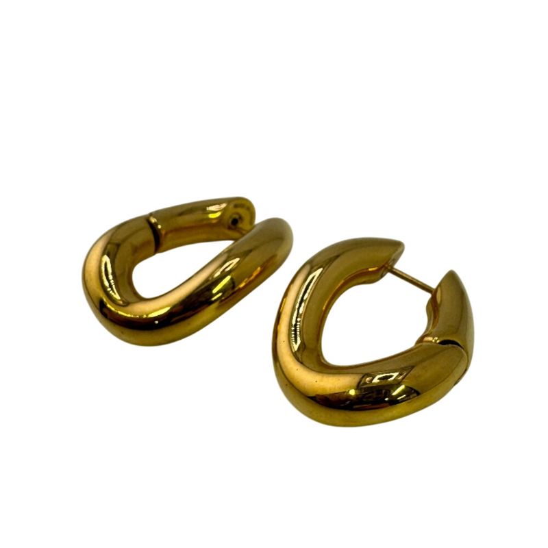 Balenciaga Hoop Earrings Gold