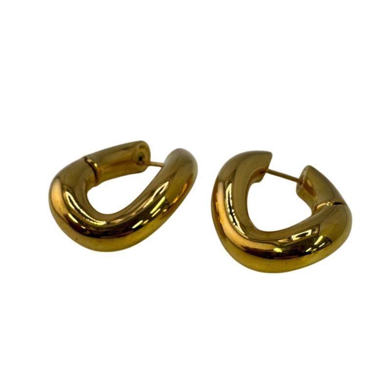 Balenciaga Hoop Earrings Gold
