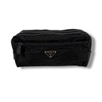 Prada Triangle Logo Clutch Multi Pouch Saffiano Leather Tessuto