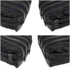 Prada Triangle Logo Clutch Multi Pouch Saffiano Leather Tessuto