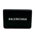 Balenciaga Compact Wallet Everyday Trifold Dark Graywhite Black