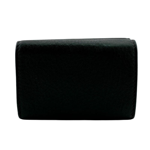Balenciaga Compact Wallet Everyday Trifold Dark Graywhite Black