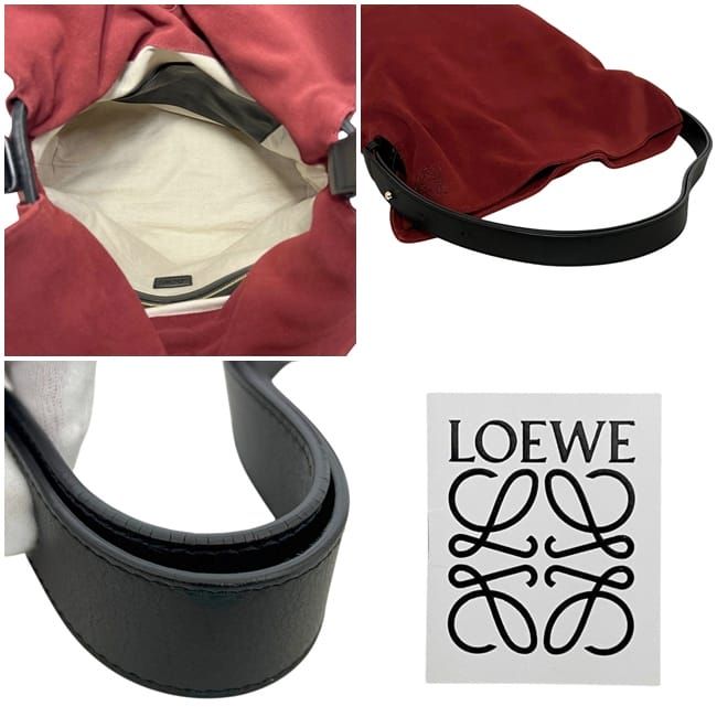 Loewe Tote Flamenco Knot Red Anagram