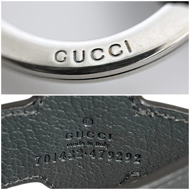 Gucci Key Ring Black Gray
