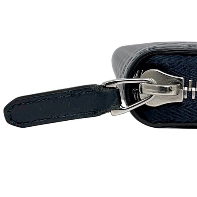 Gucci Zip Around Wallet Navy Micro