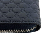 Gucci Zip Around Wallet Navy Micro