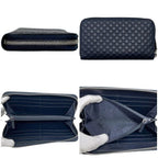 Gucci Zip Around Wallet Navy Micro
