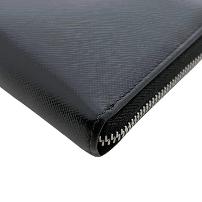 Prada Zip Around Wallet Black Nero