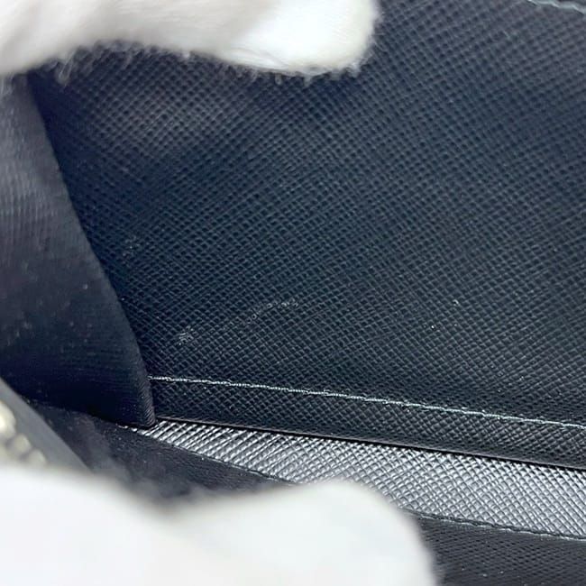 Prada Zip Around Wallet Black Nero