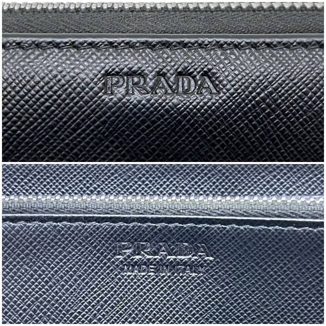 Prada Zip Around Wallet Black Nero