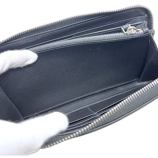 Prada Zip Around Wallet Black Nero