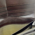 Fendi Bifold Wallet Khaki Green Brown Zucca