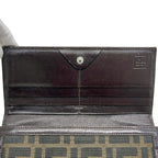Fendi Bifold Wallet Khaki Green Brown Zucca