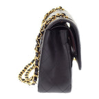 Chanel 11.12 Classic Shoulder Bag Caviar Leather Black Gold