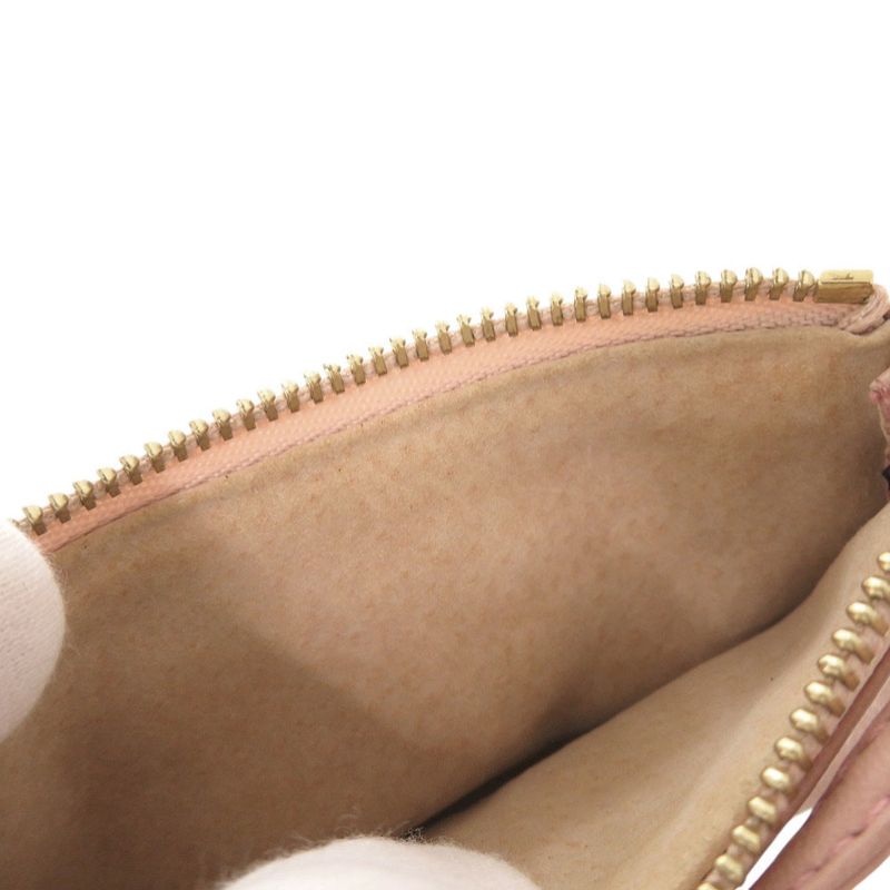 Loewe Logo Leather Pink Coin Case