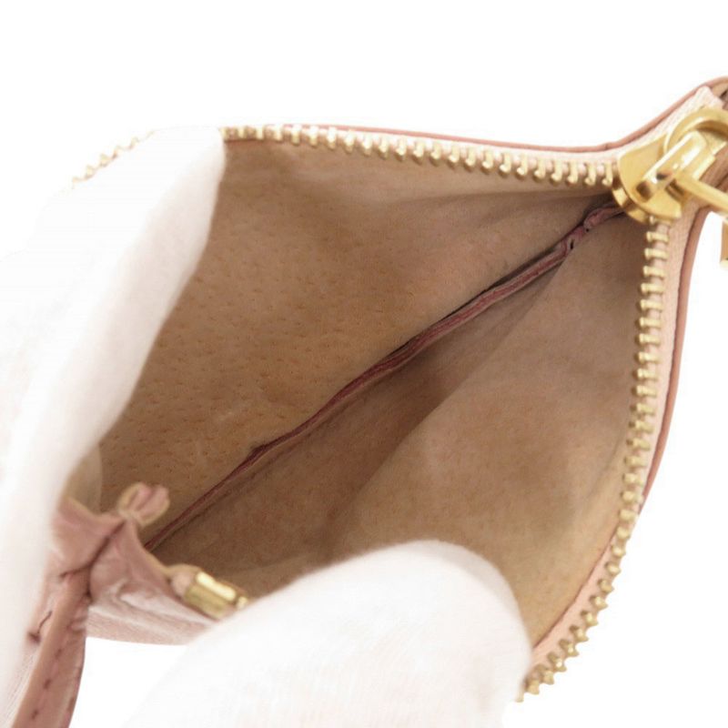 Loewe Logo Leather Pink Coin Case