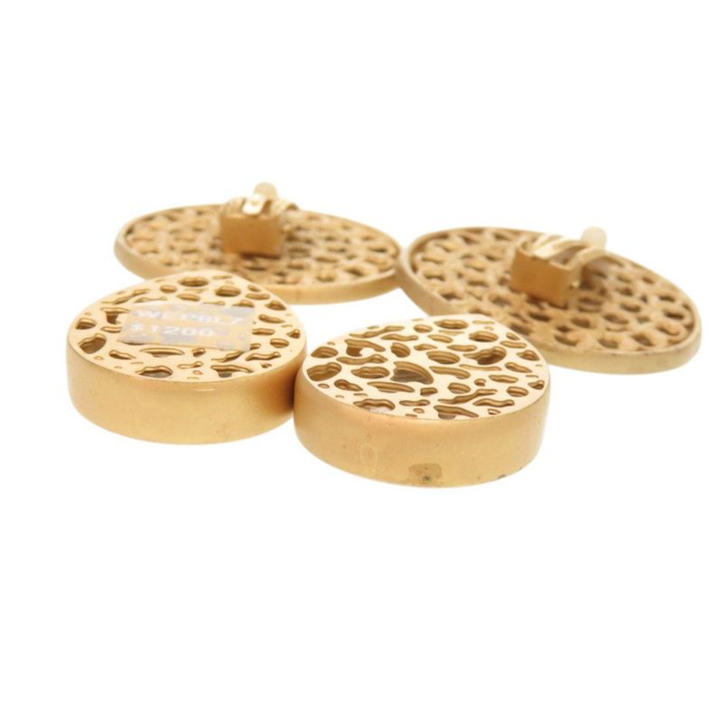 Dolce & Gabbana Logo Brass Crystal Gold Earrings