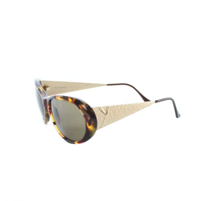 Saint Laurent Yves Sunglasses Self Frame 135 Brown Lens
