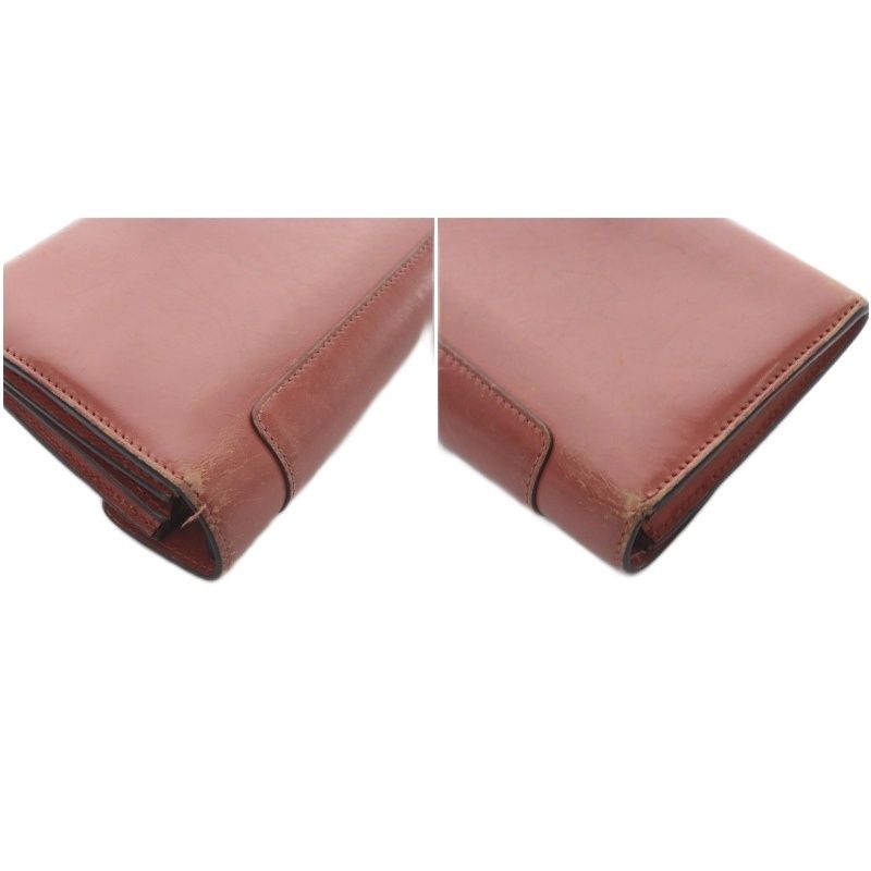 Bvlgari Serpenti Forever Wallet Bifold Logo Snake Leather Terracotta