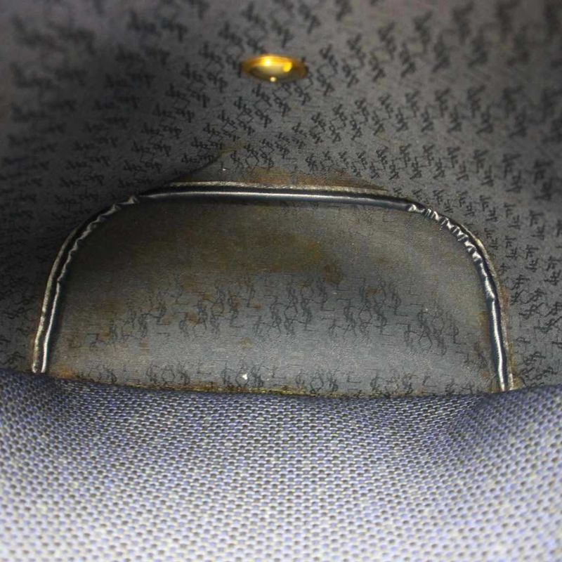 Saint Laurent Yves Vintage Shoulder Bag Mesh Braided Leather