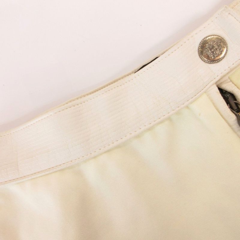 Versace Jeans Couture Miniskirt Logo 40 Ivory