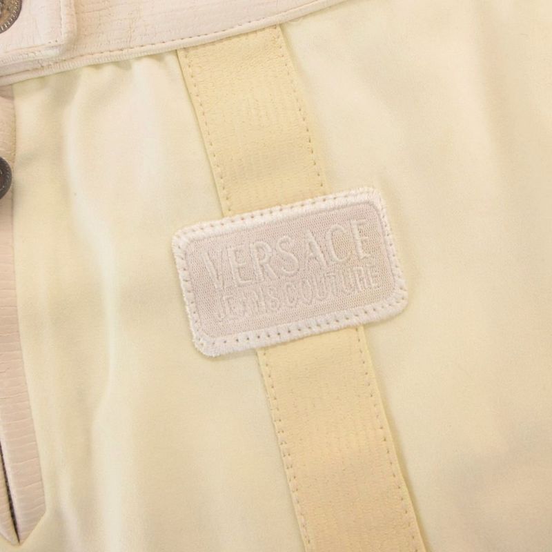 Versace Jeans Couture Miniskirt Logo 40 Ivory