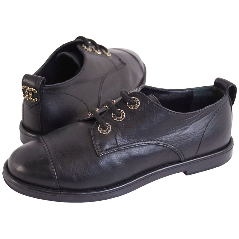 Chanel Sneakers Leather Shoes Davis Coco