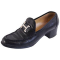 Hermes Loafers Moccasins Constance Logo Leather Shoes