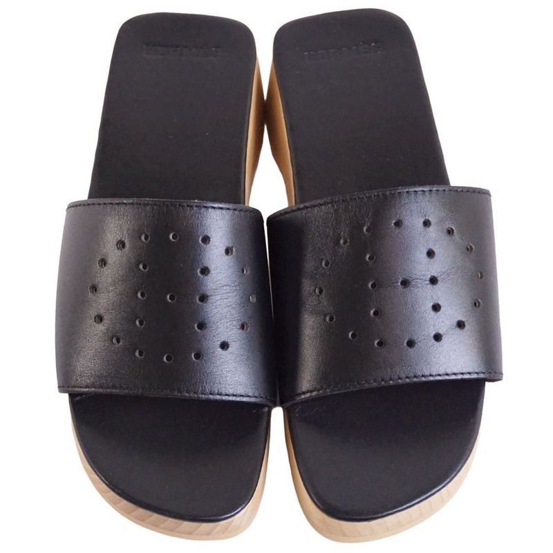 Hermes Sandals Evelyne Wood Leather Shoes