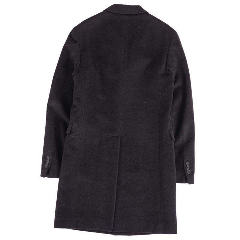 Prada Coat Chester Long Wool Cashmi Dark Gray