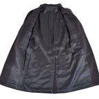 Prada Coat Chester Long Wool Cashmi Dark Gray