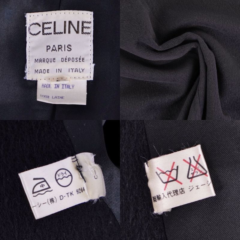 Celine Vintage Coat Long Wool Out