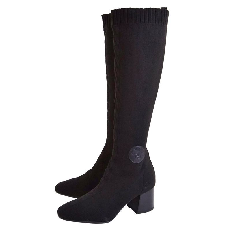 Hermes Boots Fontaine Long Knit Shoes