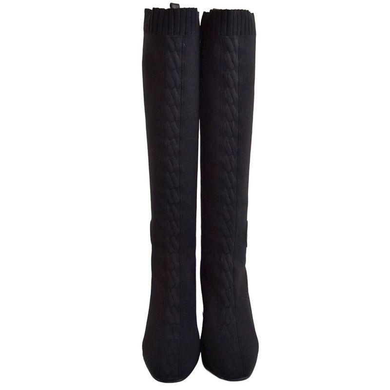 Hermes Boots Fontaine Long Knit Shoes