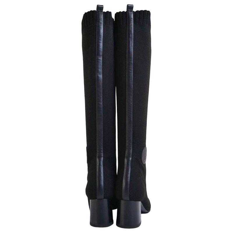 Hermes Boots Fontaine Long Knit Shoes